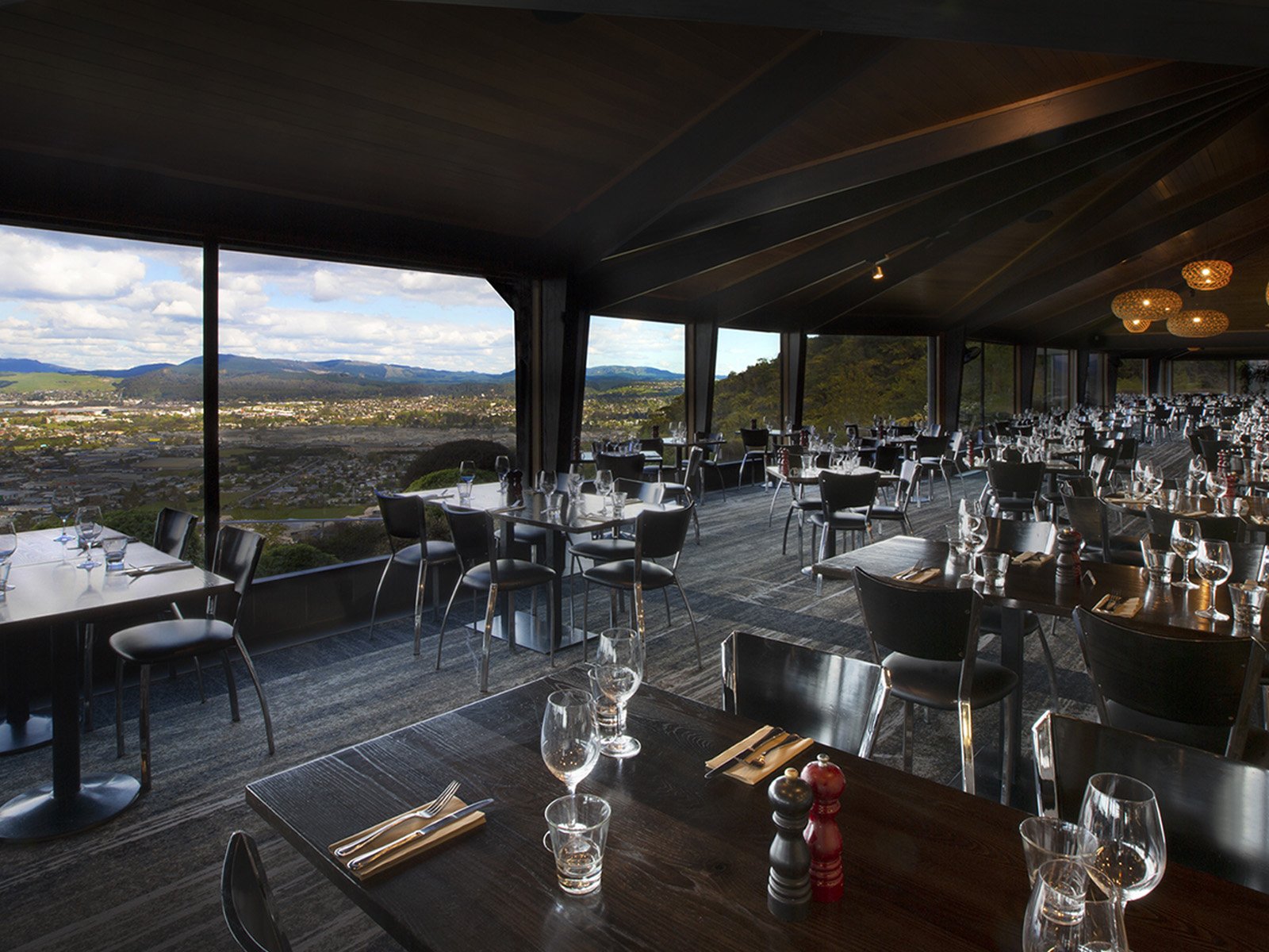 Inside view of Stratosfare restaurant